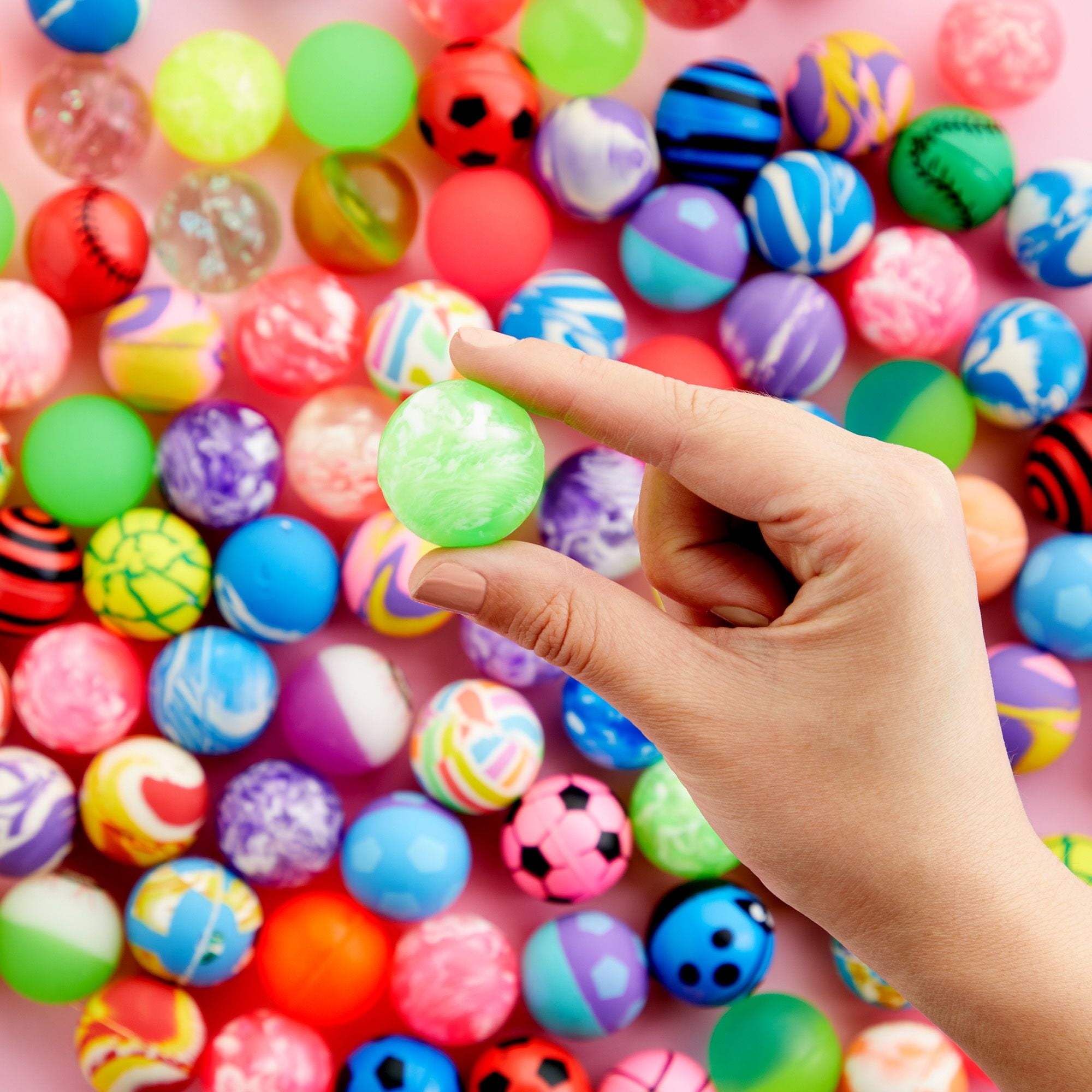 Small Size Bouncy Balls For Vending Machine 25MM Balle Rebondissante Pelotas  Saltarinas Niños Party Favors Kids