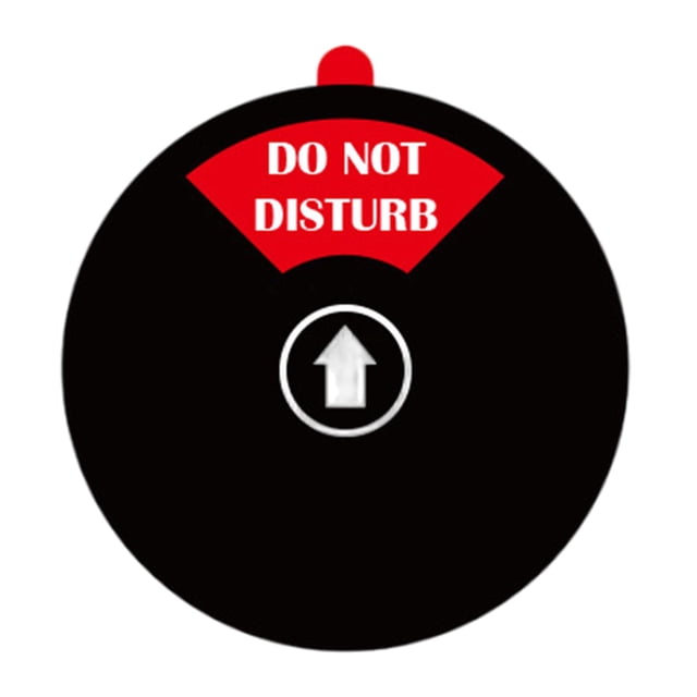 Señal de puerta de privacidad, señal de puerta de oficina, habitación de niños, no molestar, magnética Negro