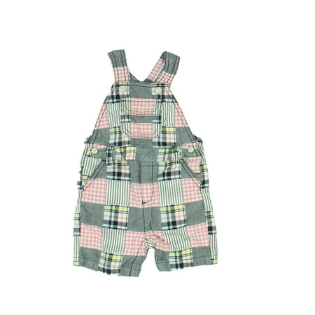 

Pre-owned Gymboree Girls Gray | Pink Plaid Romper size: 6-12 Months