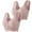 Pink, variant on 2PC Plus Size Bras for Women Lace Bralette Crop Top Wireless Push Up Comfortable Underwear Soft Cup