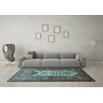 thumbnail image 3 of Ahgly Company Indoor Rectangle Persian Light Blue Traditional Area Rugs, 7' x 10', 3 of 4