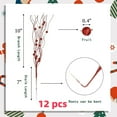 thumbnail image 3 of 12 Pcs Christmas Glitter Berries Stems Christmas Tree Filler Decorations Artificial Christmas Picks for Xmas Tree Faux Holly Berry Twigs Branches for Wedding Holiday Decor DIY Crafts Red,Topboutique, 3 of 7