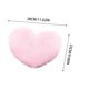 thumbnail image 3 of Cojín decorativo en forma de corazón | Cojín Hort Puffy de terciopelo rosa suave relleno de fibra de poliéster resistente | Cojín decorativo para sofá de sala de estar infantil | Lavable a máqu, 3 of 5