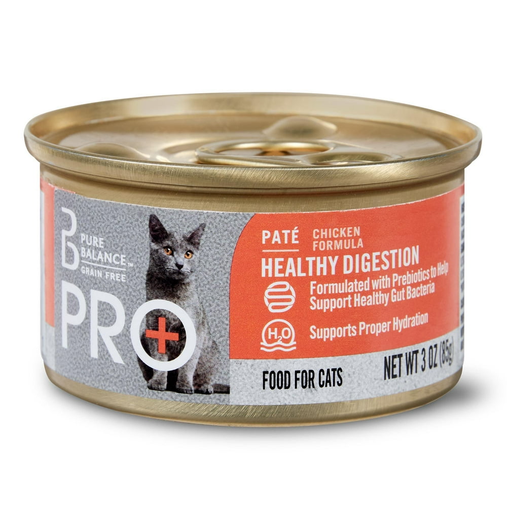 Pure Balance Pro+ Healthy Digestion Pate Wet Cat Food, Chicken Formula