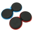 thumbnail image 3 of 2Pcs Earplug Carrying Case Red + Blue Round Storage Bag Portable Earphone Storage Bag for Earphone USB Cable, 3 of 8