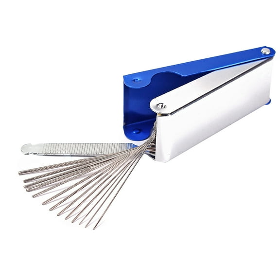 Guitar Nut File Set Luthiers Tool Box 13 Sizes of Files 1 Flat File for Guitar Banjo Mandolin Bass String Slot