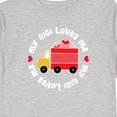 thumbnail image 4 of Inktastic My Gigi Loves Me Valentine Truck Boys or Girls Long Sleeve Toddler T-Shirt, 4 of 5