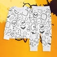 thumbnail image 3 of Boys Halloween Pjs Girls Coloring Pajamat Set Ghost Pajamas Crewneck Long Sleeve Sleepwear Fall Toddler 3-4 Years Boy Pajamas, 3 of 3