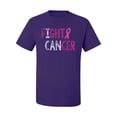 thumbnail image 2 of Fight Cancer Ribbon Men's Graphic T-Shirt, Purple, Medium, 2 of 3