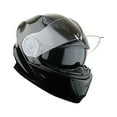 thumbnail image 3 of 1Storm New Motorcycle Bike Modular Full Face Helmet NOLED901 Dual Visor Sun Shield: Glossy Black, 3 of 9