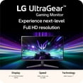 thumbnail image 5 of LG 27" UltraGear FHD 180Hz Gaming Monitor with AMD FreeSync, 27GS40W-B, 5 of 12