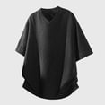 thumbnail image 5 of UAMVSH Big and Tall T Shirts for Men Breathable V Neck Short Sleeve Tops Oversized Casual Textured Summer Tees Beach Vacation Outifts, 5 of 7