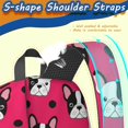 thumbnail image 5 of Boston Terrier and Polka Dot Red 17" School Backpacks for Teens,Waterproof Oxford Fabric,S-Shape Padded Straps for School,Travel,Hiking,Camping, 5 of 6