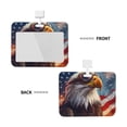 thumbnail image 2 of Zufioo Bald Eagle Pilot Print Work Badge Protective Case, Waterproof Lanyard, Badge Transparent Clip, Suitable for Induction Card Badge Swipe Credit Card, 2 of 7