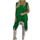 thumbnail image 2 of mfyjkho Camisetas Sin Mangas Para Mujer, Camiseta Informal De Moda Para Mujer, Con Cuello Redondo, Dobladillo Largo Y Color Liso Tops Casuales Para Mujer Xxxl, 2 of 6