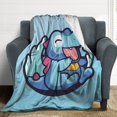 thumbnail image 2 of Pokemon Totodile Throw Blanket Cute Flannel for Boys Girls Men Women, 2 of 7
