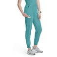 thumbnail image 3 of Cherokee Infinity Scrubs Pant For Women Mid Rise Jogger Plus Size CK080A, 3XL, Teal Blue, 3 of 9