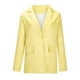 thumbnail image 3 of Blazer Chaquetas Para Mujer Blazers Color Sólido Botón Bolsillo Recreativo Manga Larga Traje Abrigo Tops Odeerbi ODB132412, 3 of 4