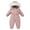 01 Pink, variant on Hicidod Baby Puffer Snowsuit Onesie Thicken Warm Winter Ski Suits Windproof Waterproof Hooded Jumpsuit for Toddler Boys Girls