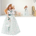 thumbnail image 4 of Muñeca 1:12 Muñeca De Porcelana En Miniatura Vestido Verde Mujer Señora Muñeca Elegante Accesorio De Casa De Muñecas, 4 of 7