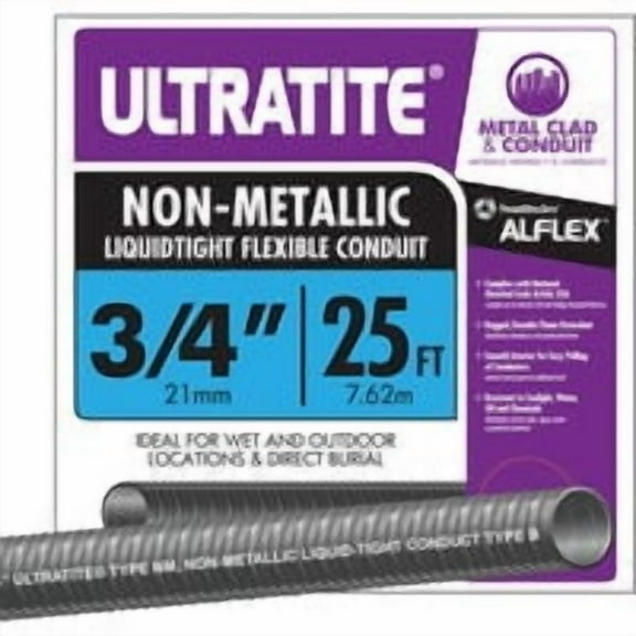 Southwire 55094321 3/4" X 25' Ultratite��� Non Metallic Liquidtight Flexible Conduit