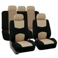 thumbnail image 2 of FH Group Car Seat Covers Full Set Cloth - Universal Fit, Automotive Seat Covers, Airbag Compatible, Solid Bench Rear Seat, Washable Car Seat Cover for SUV, Sedan, Van, 2 of 9