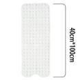 thumbnail image 2 of Tatum88 Alfombra de Ducha 100 x 40 cm, Alfombra de Baño Extra Larga Lavable a Máquina, Alfombra de Baño Antideslizante con Ventosa Material PVC (Gris), 2 of 5