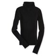 thumbnail image 1 of Suéter de punto de Cuello alto Aeropostale para mujer negro extragrande, 1 of 2