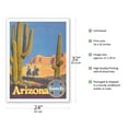 thumbnail image 2 of Arizona - Santa Fe Railroad - Vintage Railroad Travel Poster by Don Perceval c.1950s - Bamboo Fine Art 290gsm Paper Print (Unframed) 24x32in, 2 of 4