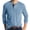 Light Blue, variant on Fesfesfes Blouse Shirt for Men Casual Round Neck Pullover Bottoming Shirt Solid Long Sleeve Pocket Button Sports Tops