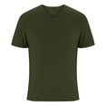 thumbnail image 5 of fatyb Men's Casual T-Shirts Summer V Neck Basic Tee Tops Short Sleeve Plain Comfortable Tshirts for Men, 5 of 6