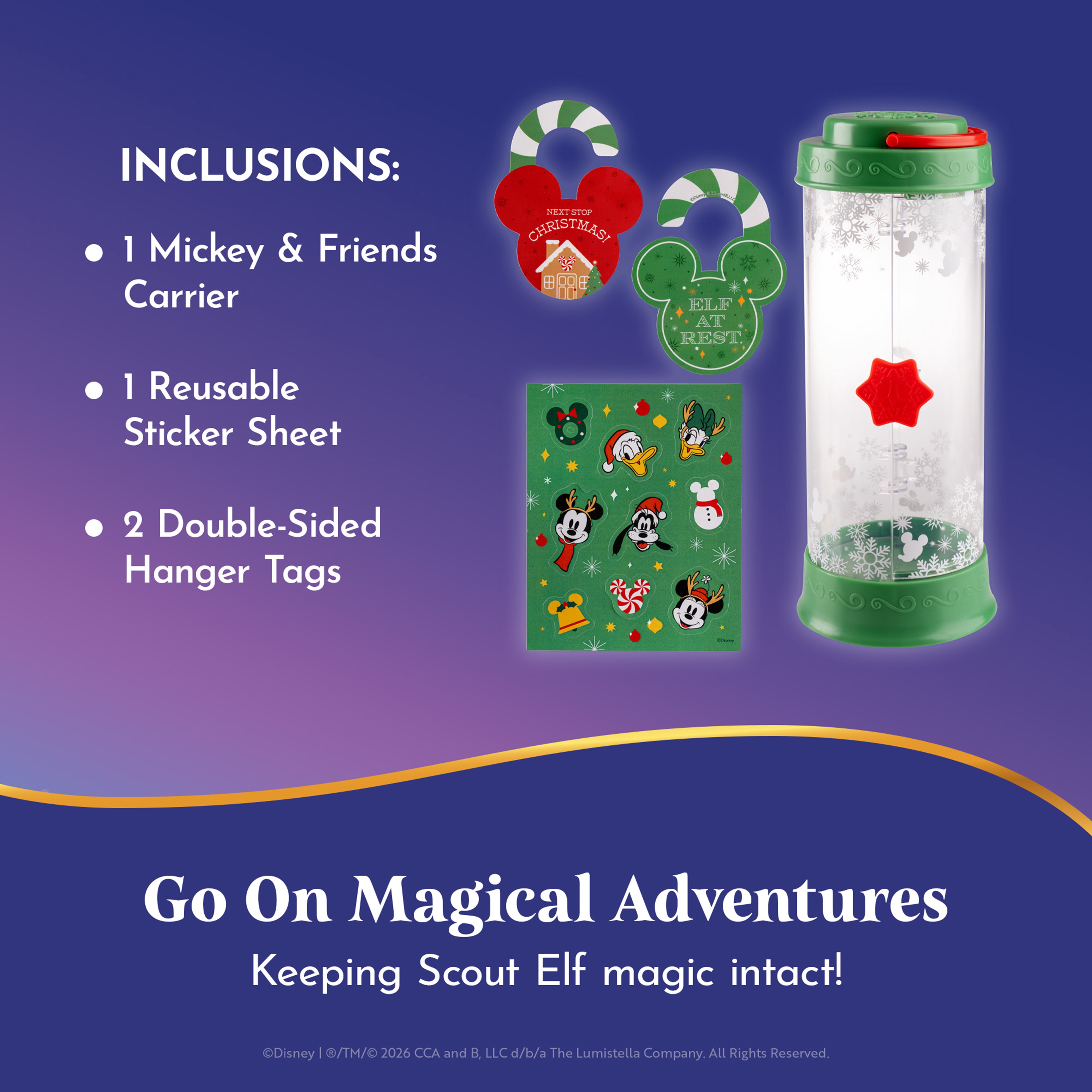 The Elf on the Shelf Disney Mickey & Friends Scout Elf Carrier - Scout Elf Not Included