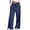 Dark Blue #38, variant on Wide Leg Sweatpants Women Baggy Cotton Joggers with Pockets Petite Low Rise Palazzo Track Pant Loose Fit Trousers Black S