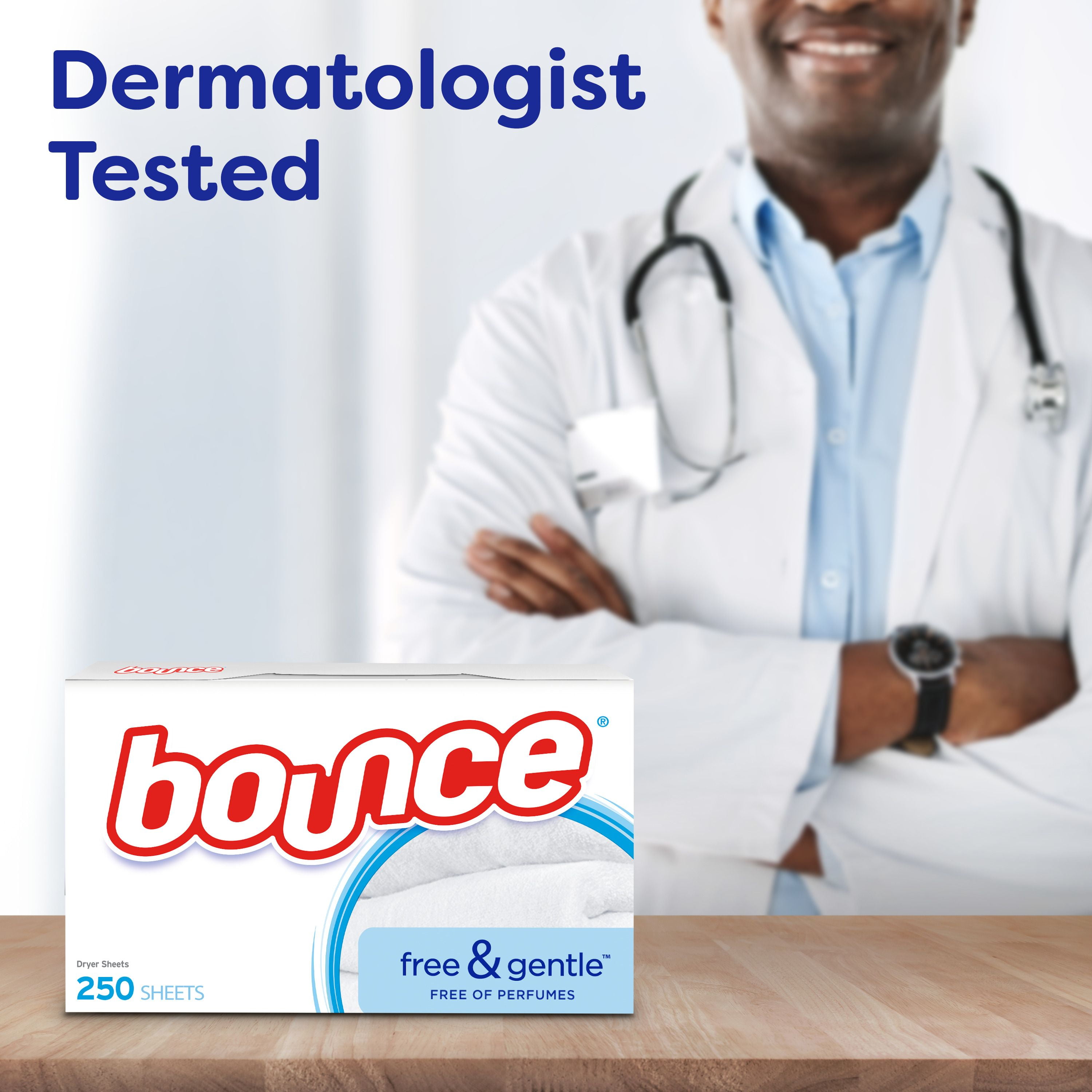 Bounce Free & Gentle Dryer Sheets, Unscented, 120CT