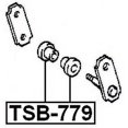 thumbnail image 2 of Febest REAR LEAF SPRING BUSHING REAR # TSB-779 OEM 90385-23002, 2 of 2