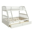 thumbnail image 2 of Harper & Bright Designs Solid Wood Twin Over Full Bunk Bed with Two Storage Drawer, Removable Ladder and Safety Guardrail for Kids, Teens, Adults, Convertible to 2 Separated beds, 2 of 8