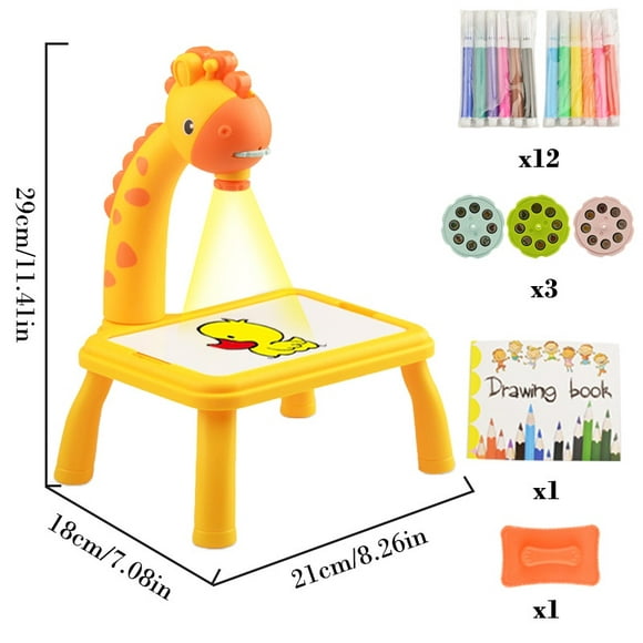 Children Drawing Projector Painting Board Table Detachable Kids Learning Educational Toys