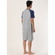 thumbnail image 5 of Camisón para hombre Lars Amadeus Ropa dormir Mangas raglán Pijamas suaves Gris claro XXL, 5 of 6