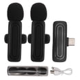 thumbnail image 2 of Microphone Lavalier, Micro à Clip sur Revers 2.4G pour Interview Noir, Rose, Blanc, 2 of 7