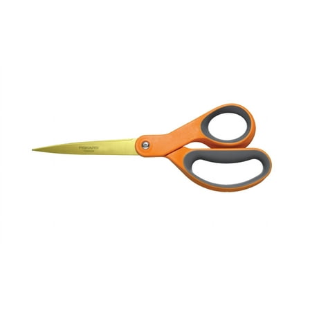 Fiskars Premier Softgrip Titanium Straight Scissors, 8 in