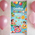 thumbnail image 5 of Colorful Summer Goodbye School Hello Pool Banner for Kids Party Pool Party Summer Celebration, 5 of 8