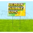 thumbnail image 1 of Lemon Shake Ups (18" x 24") Yard Sign, Includes Metal Step Stake, 1 of 6