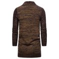 thumbnail image 5 of WREESH Fashion Cardigan Men's Casual Top Round Knit Sweater Casual Top Long Sleeved Jacket Coat Coffee, 5 of 8