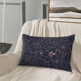 thumbnail image 6 of Fotbe Copper-Gold Gloss Outline Flower Pillow Cases - Envelope Closure - Luxury, Extra Soft, Cooling Pillow Covers - Wrinkle, Fade, Stain Resistant-20"x30", 6 of 8