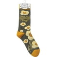 thumbnail image 3 of Egg-Cellent Socks with Eggs Design in Yellow and Gray, 3 of 3
