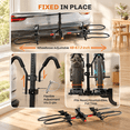 Pin Lock Rack Tyre 2-Bike Hitch Rack for Cars, SUVs, and RVs, 200lb Capacity, Fits 2-Inch ...