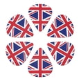 thumbnail image 6 of 6 Pack Union Jacks Flag Guitar Picks In Leather Picks Holder For Bass Electric Acoustic Guitars, 6 of 7