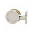 thumbnail image 2 of Kwikset Round Pocket Door Lock Pocket in Bright Stainless Steel, 2 of 2