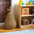 thumbnail image 2 of Kaplan Early Learning Company Pear Washable Wicker Floor Basket, 2 of 5