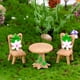 thumbnail image 5 of Injueey 3 uds banco en miniatura de resina de diseño silla juguete casa Micro decoración hogar muebles suculentas Accesorios Jardín y Patio Injueey HA077389-01, 5 of 6
